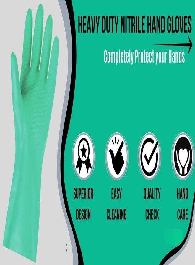 فورتشنر قفازات FORTUNER BS EN 388 و BS EN 374 المعتمدة من النتريل للسلامة الكيميائية، وهي قفازات لغسل الأطباق، وقفازات تنظيف، وتزيين الحيوانات الأليفة، والبستنة، ومثالية لغسل الأطباق، والمطبخ، والسيارة، والحمام. - Image 3